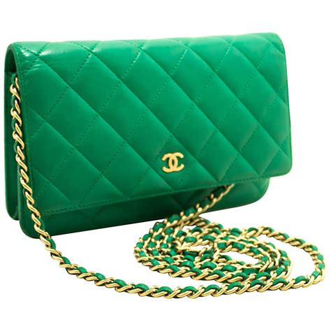 chanel wallet on chain green|chanel wallet on chain preis.